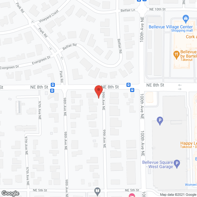 Aegis of Bellevue Overlake in google map