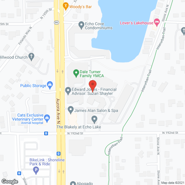 Echo Lake Apartment in google map