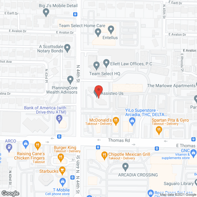 Assisteo Family Care in google map