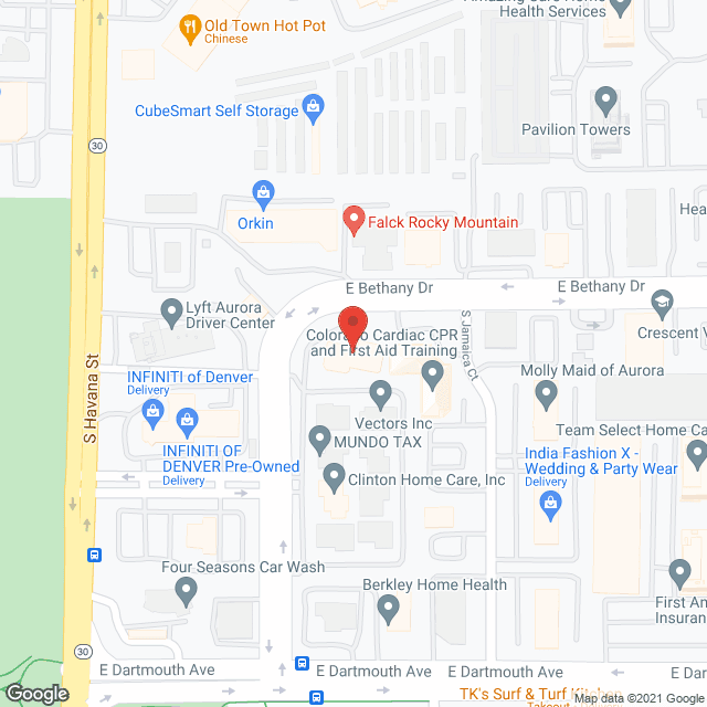 Accessible Home Health Care in google map