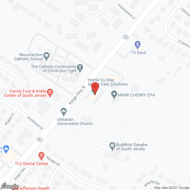 Supportive Care in google map