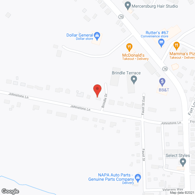 Brindle Estates in google map