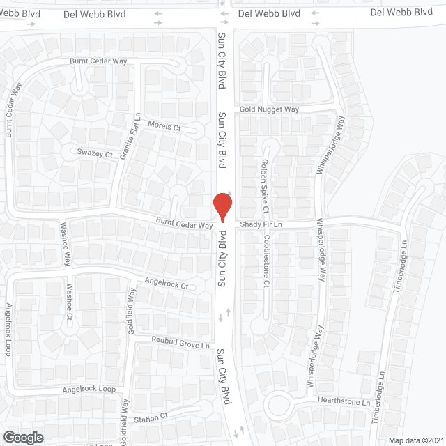 Sun City Roseville in google map