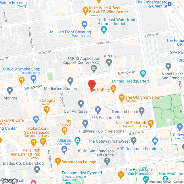 Italian-American Hotel in google map