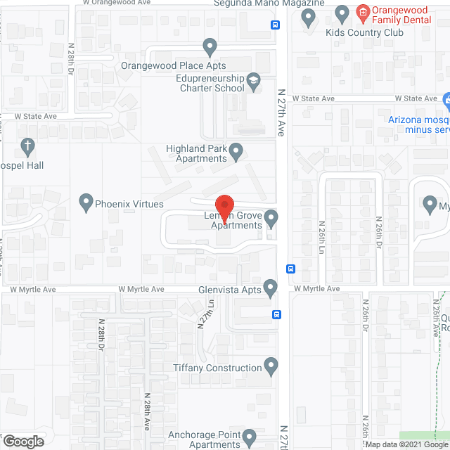 Lemon Grove Apartments in google map