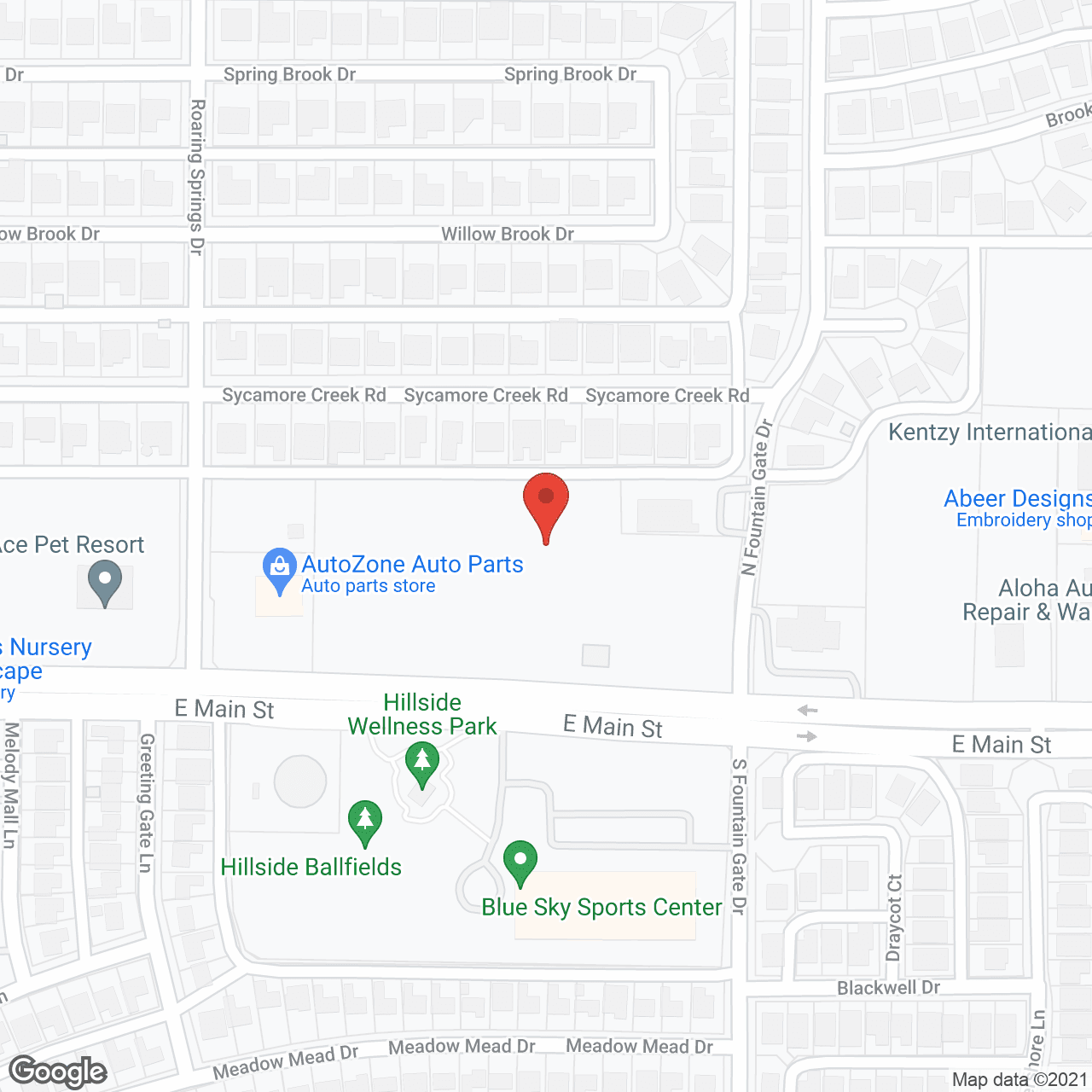 Springwood at Allen in google map