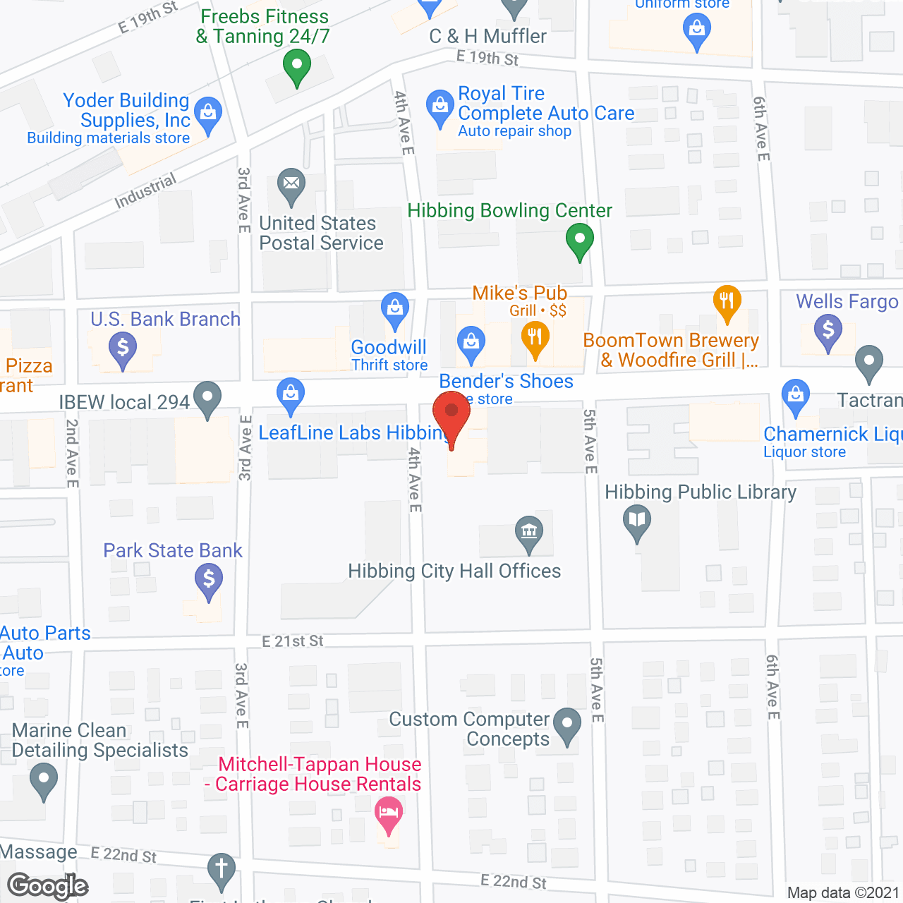 Birch Court in google map