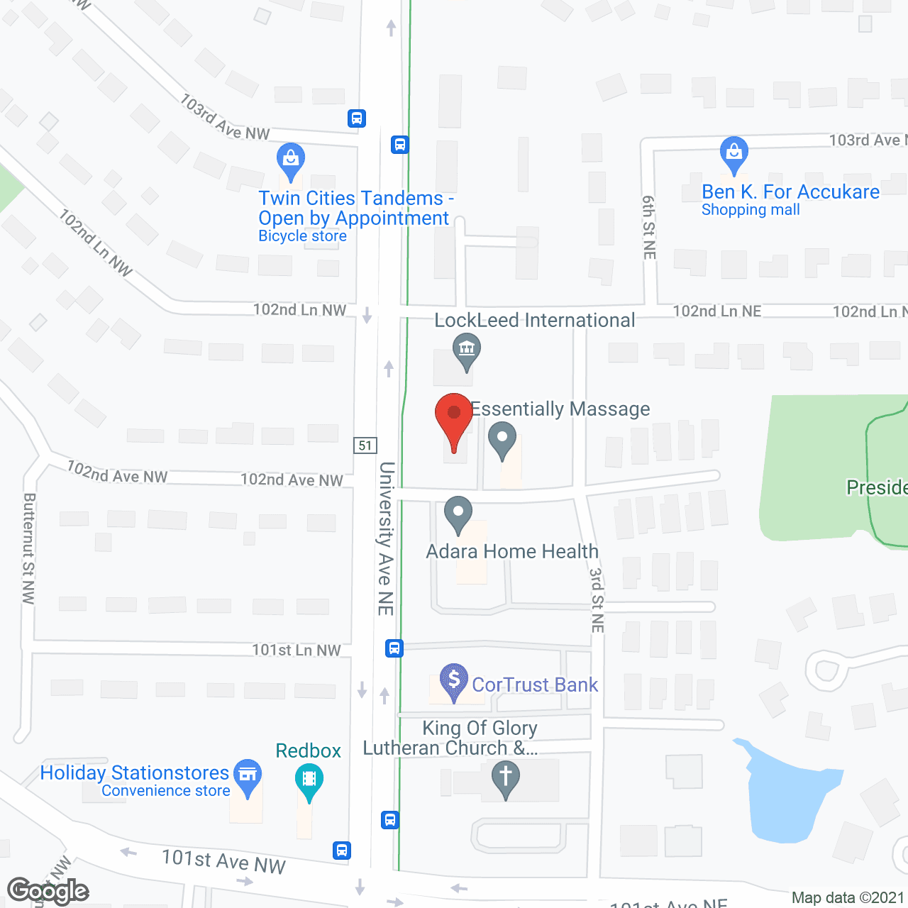 Home Instead Senior Care in google map