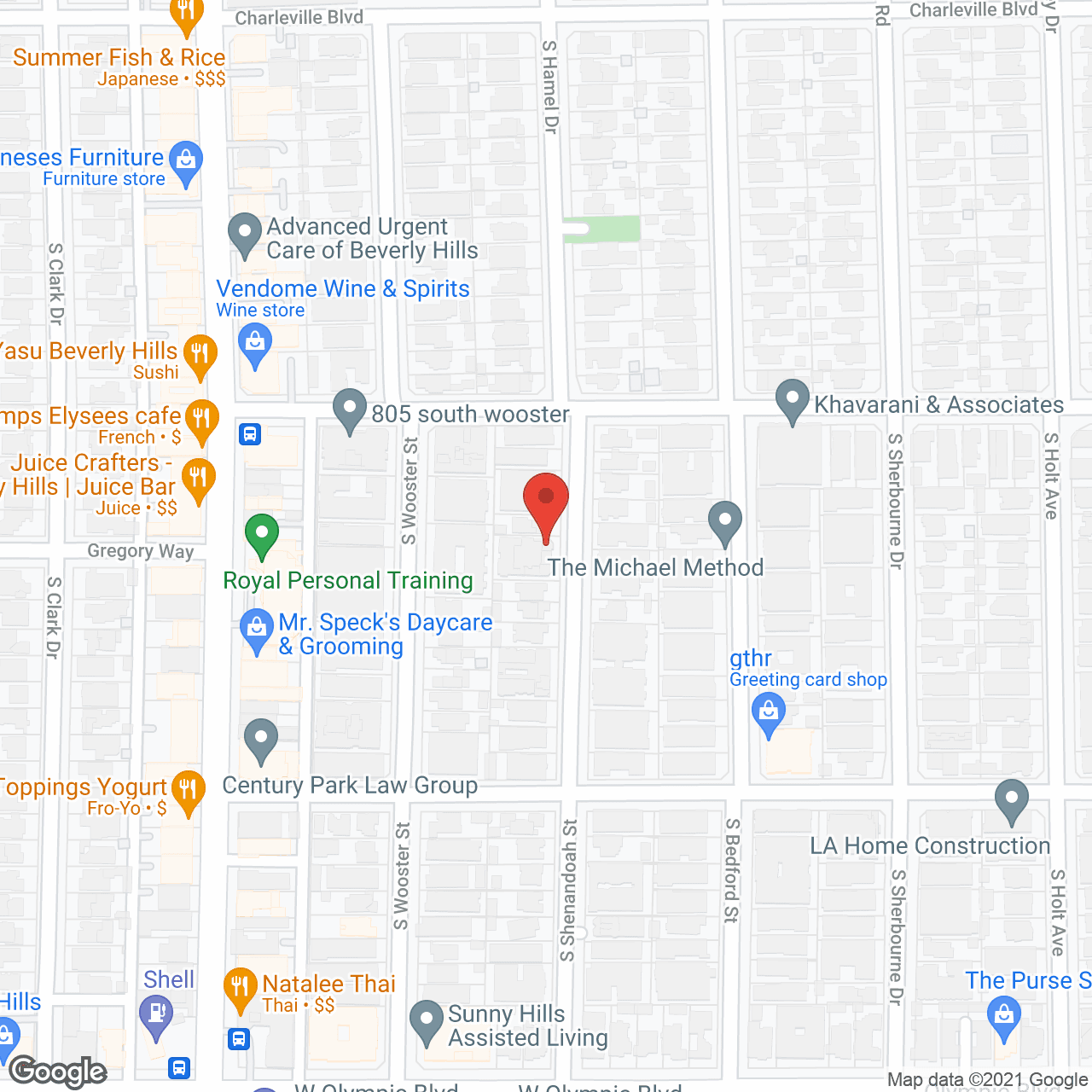 1Heart Caregiver Services Beverly Hills in google map