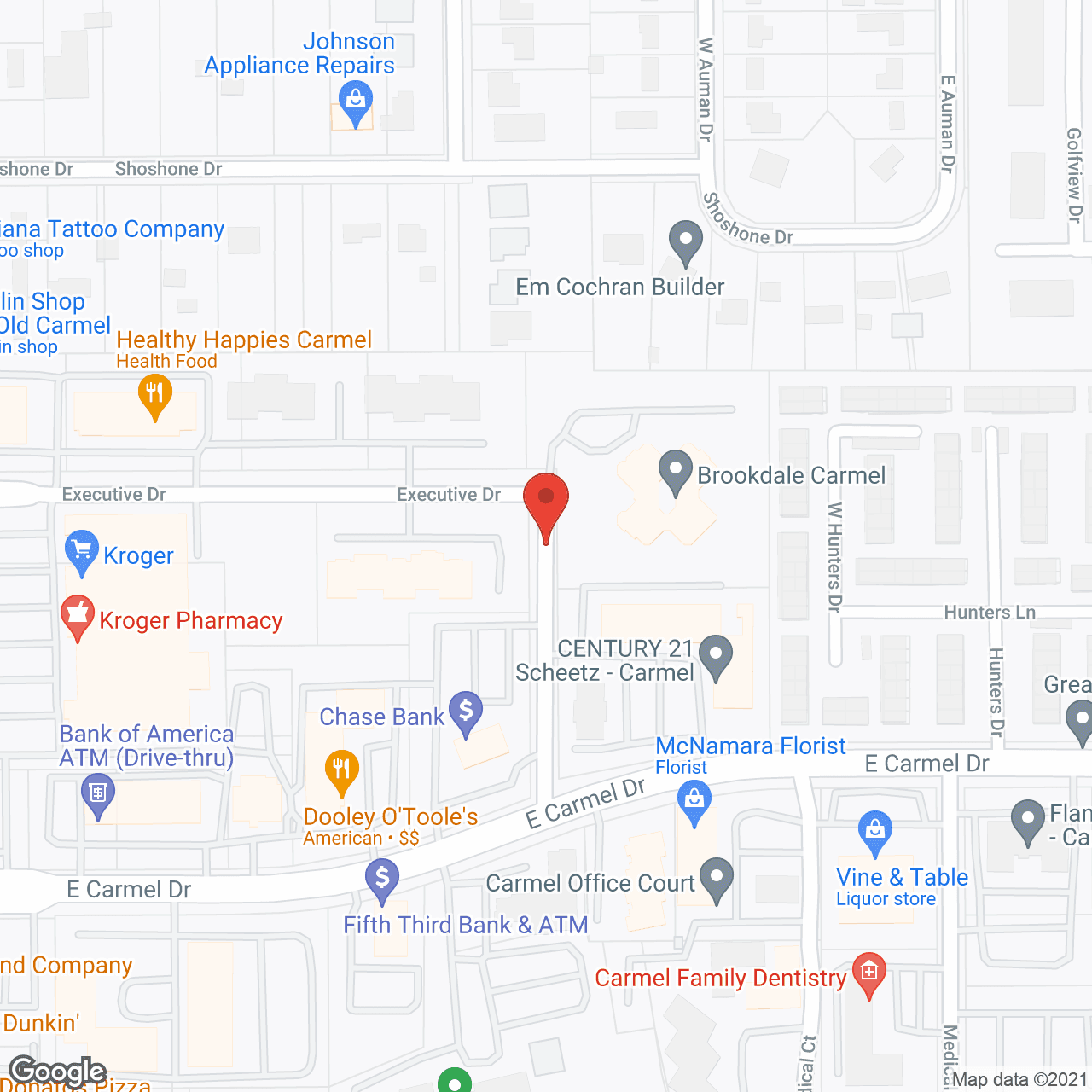 Brookdale Carmel in google map
