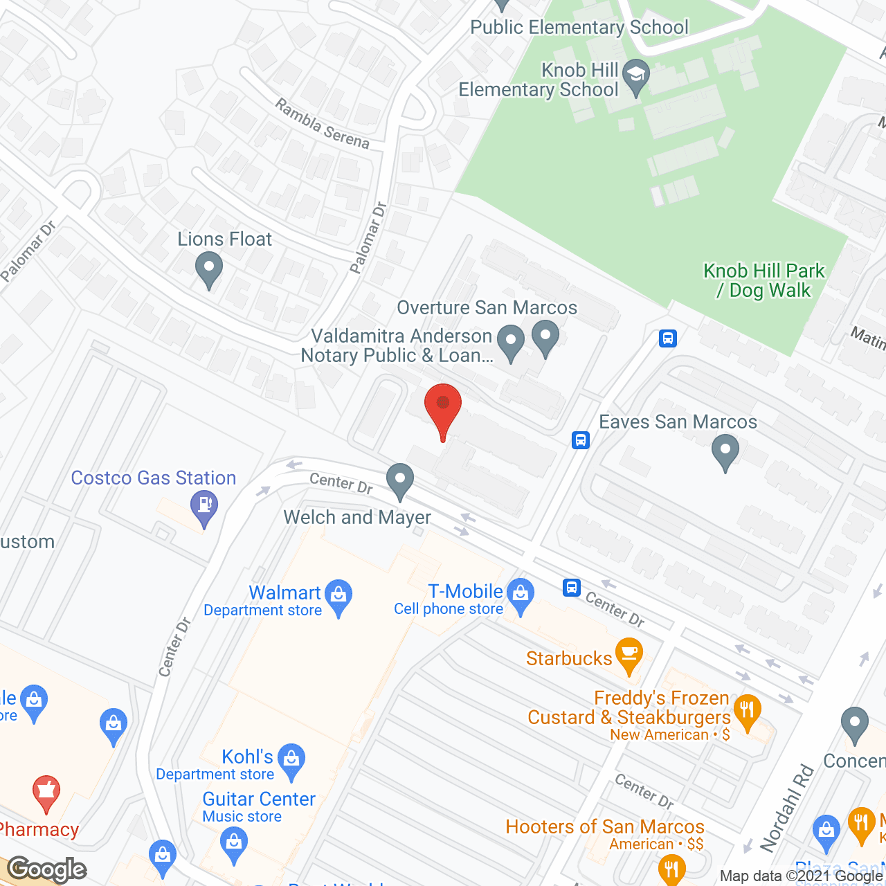 Overture of San Marcos 55+ Apartment Homes in google map