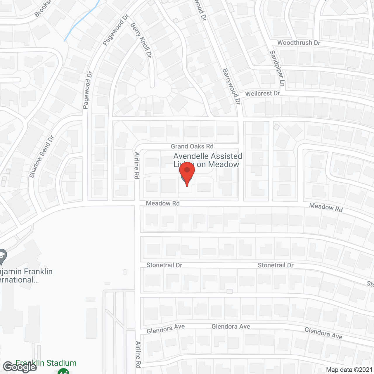 Silver Leaf Assisted Living at Meadow Road in google map