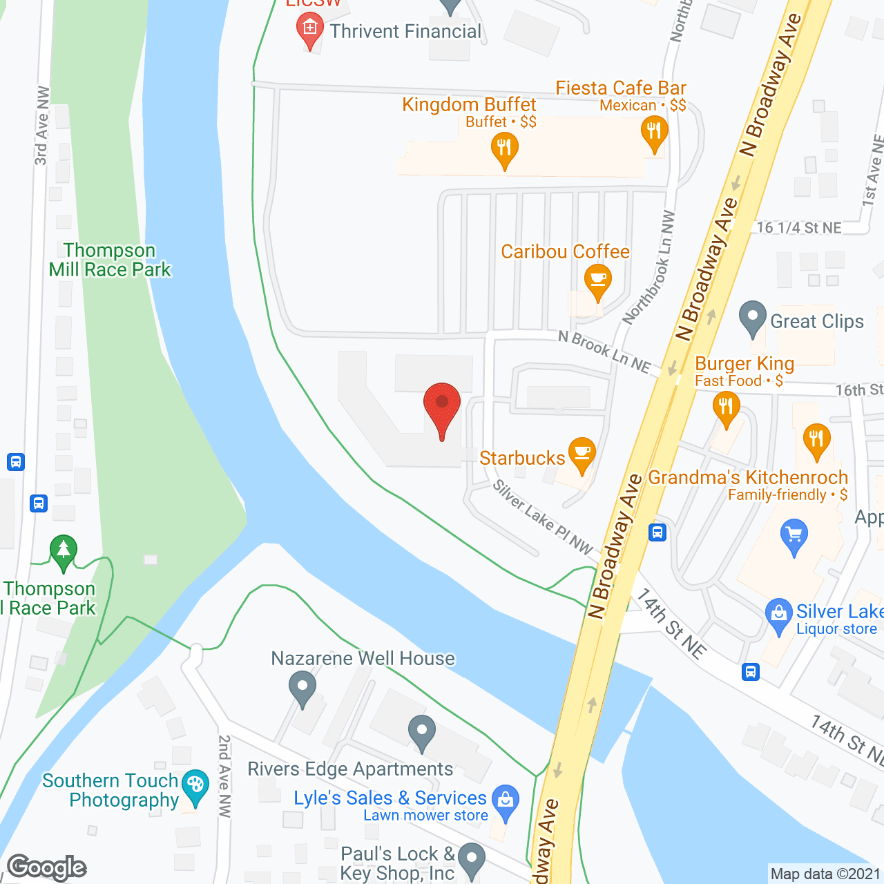 AVIVA River Bend in google map