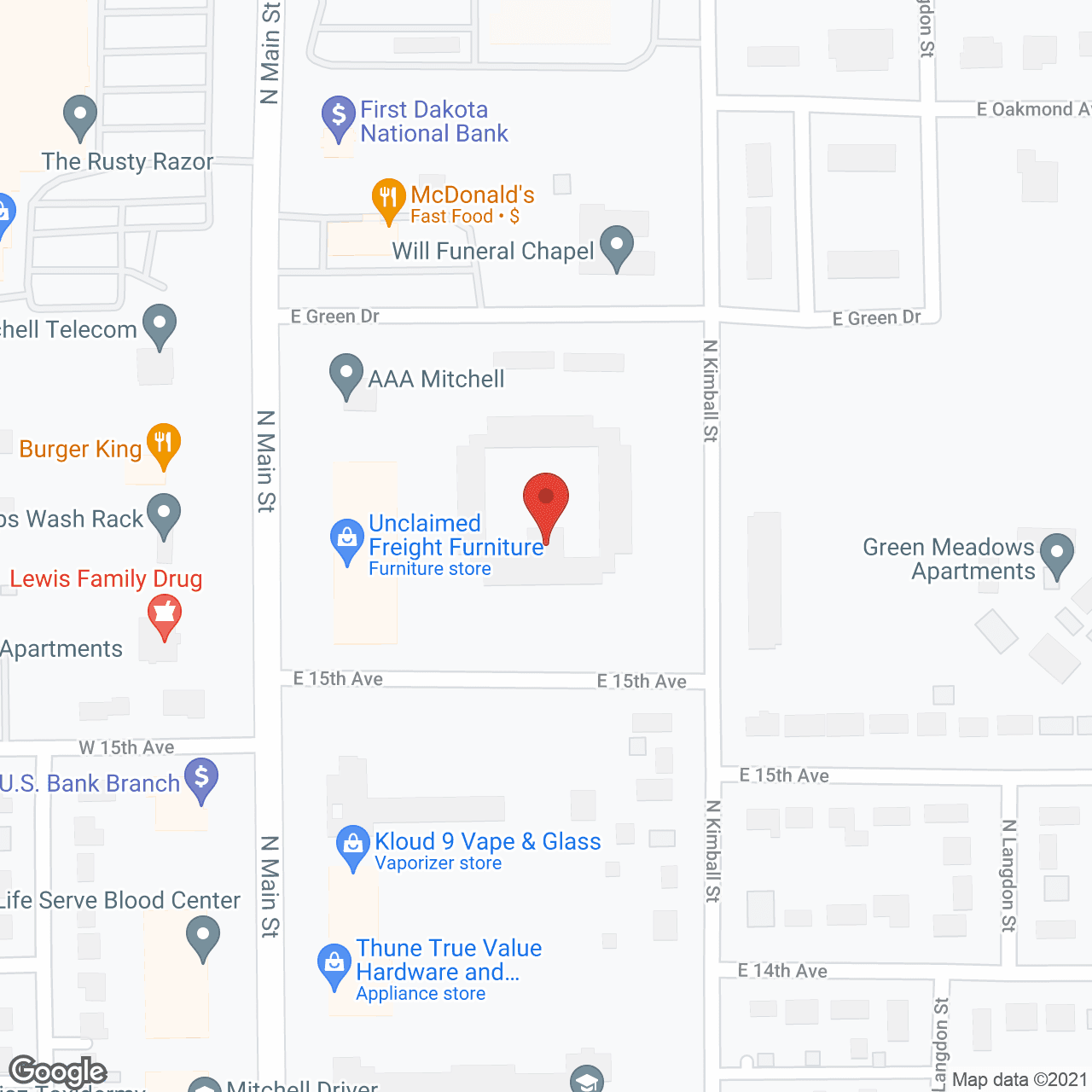Meadowlawn Plaza in google map