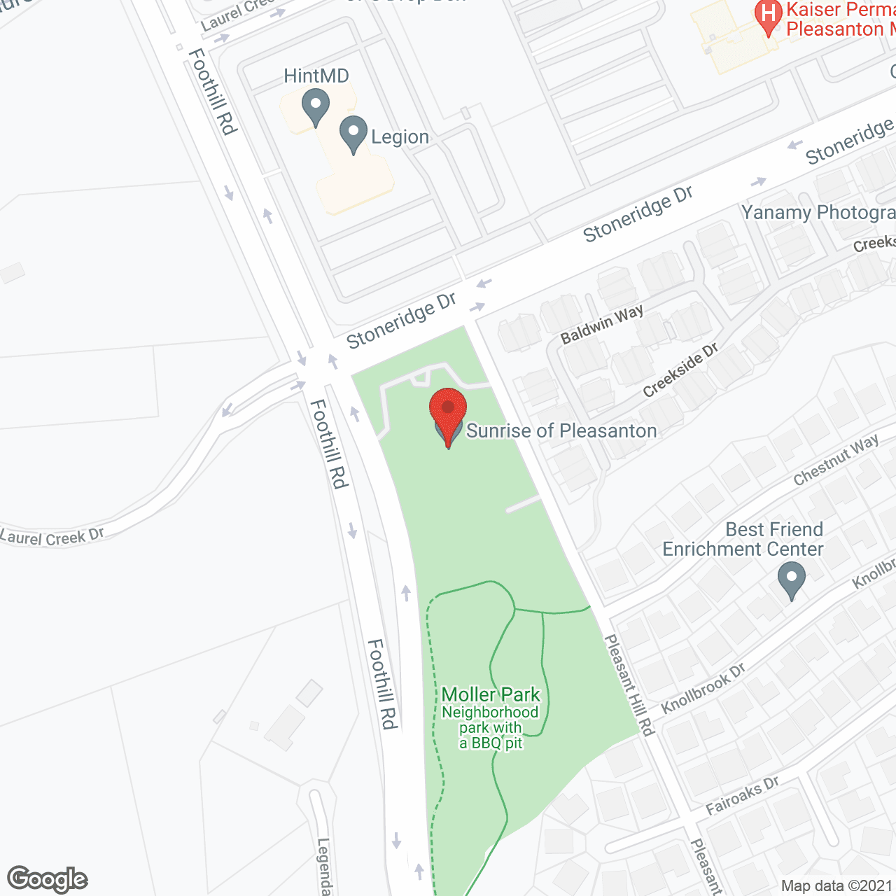 Ivy Park at Pleasanton in google map