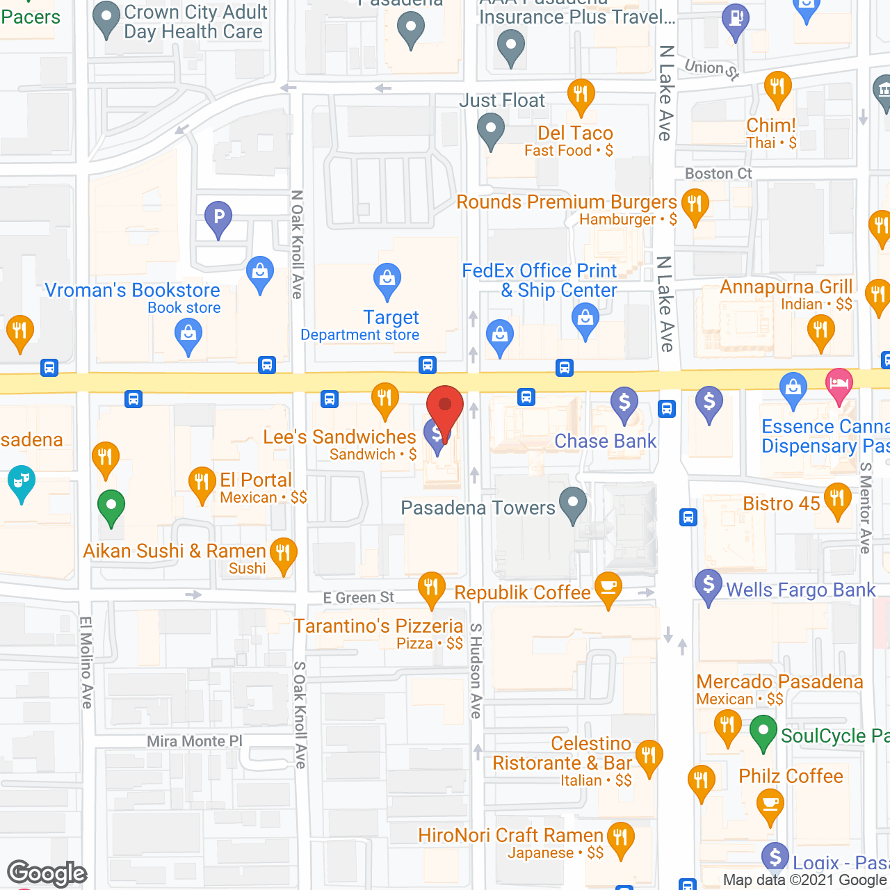 Cerna HomeCare Pasadena in google map