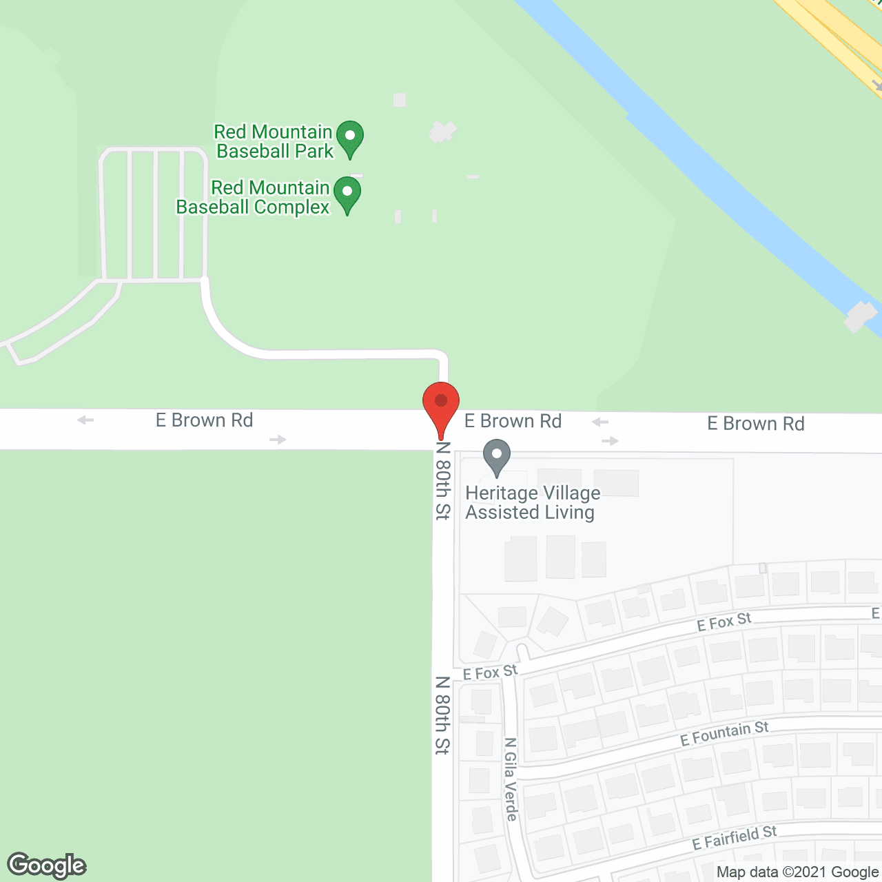 Heritage Village Assisted Living of Mesa in google map