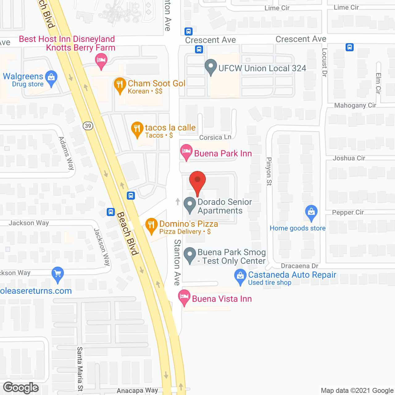 Dorado Senior Apartments in google map