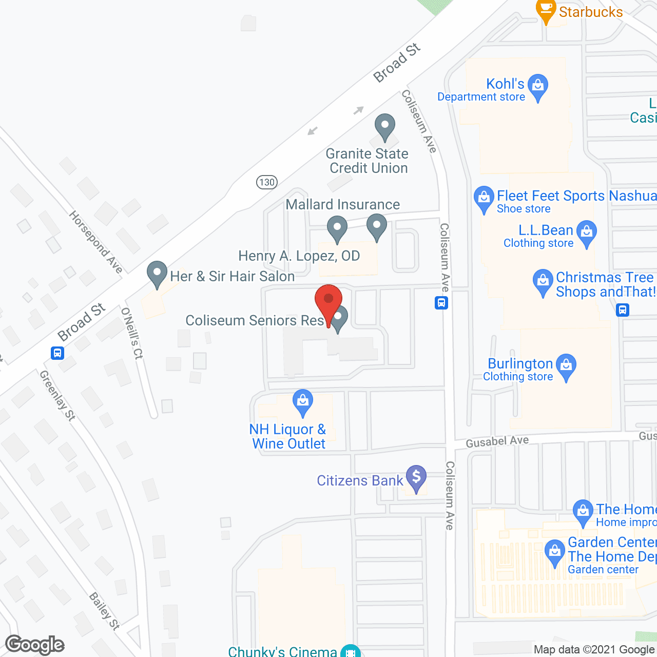 Coliseum Seniors II in google map