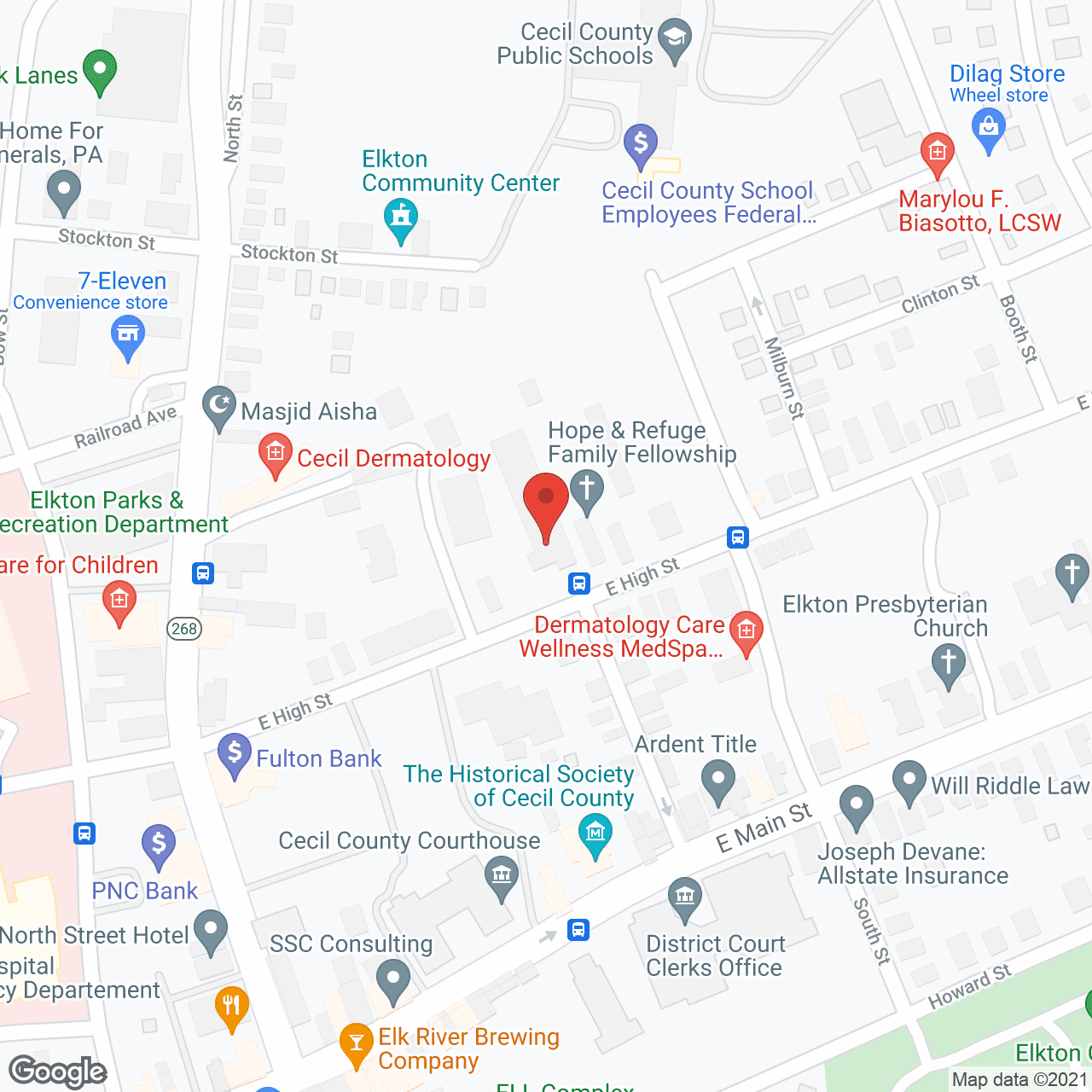Elkton Senior Apartments in google map