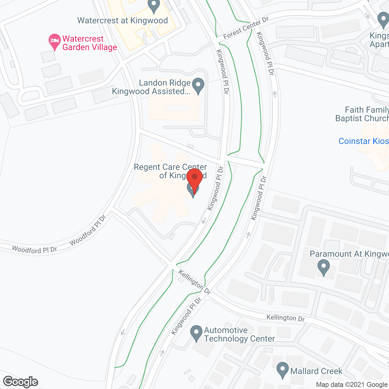 Regent Care Center of Kingwood in google map