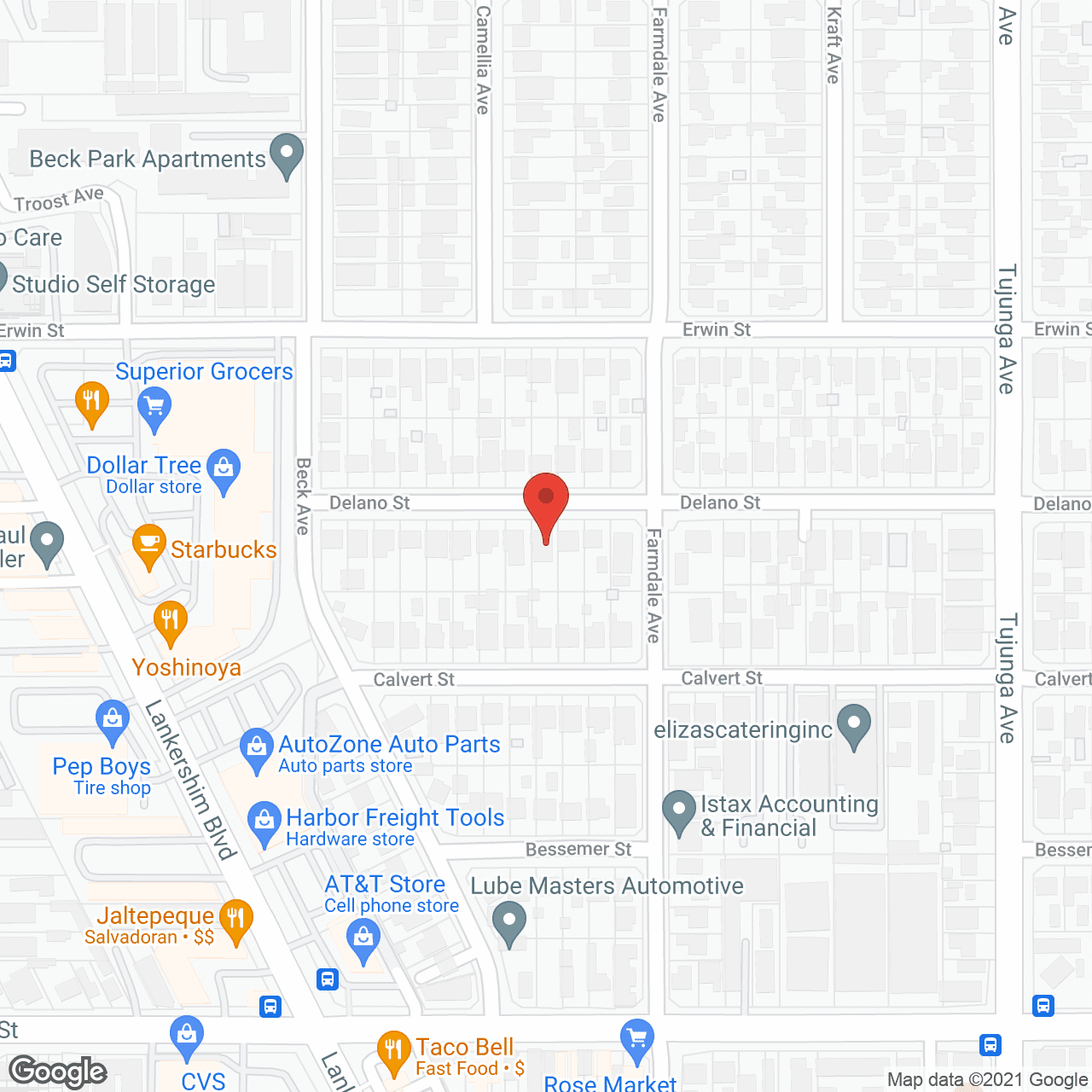 Delano Care Home in google map
