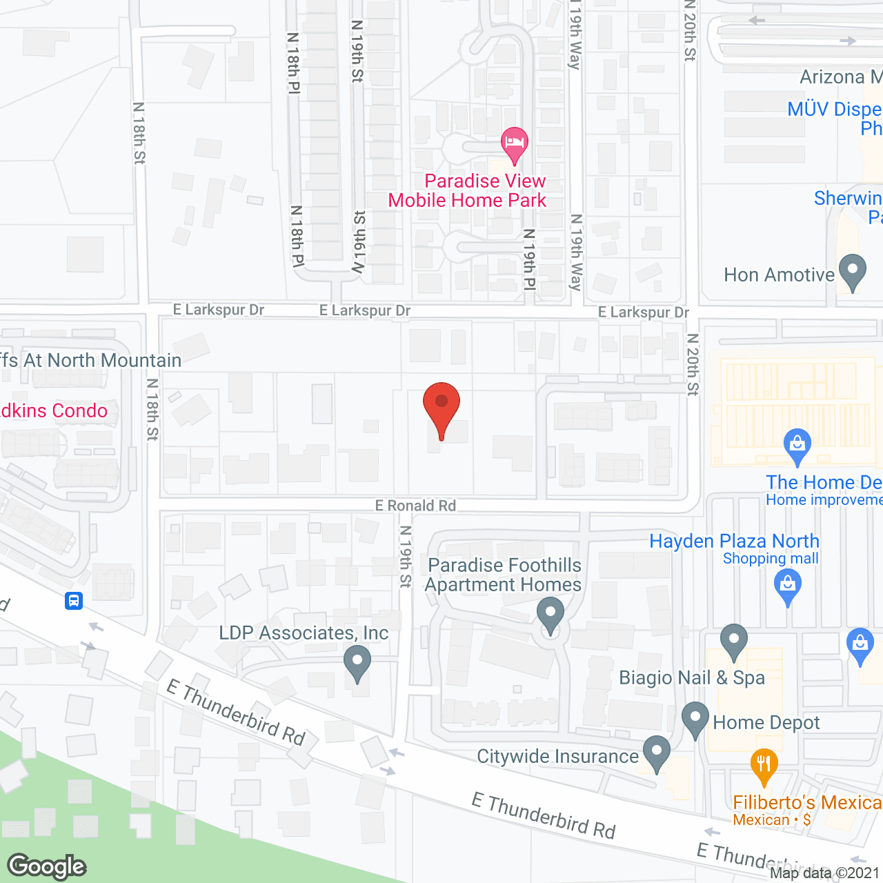 Ronald Home Care in google map