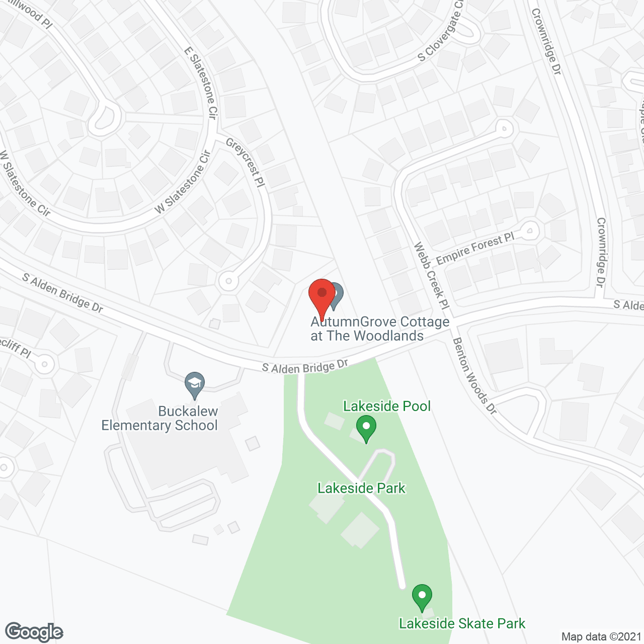 The Villas of SCR at The Woodlands in google map