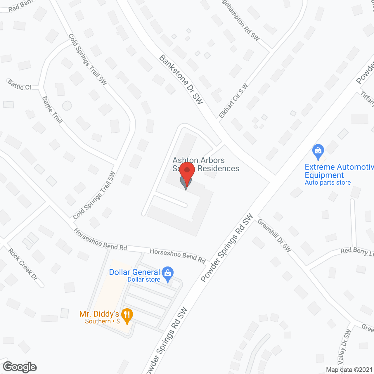 Ashton Arbors in google map