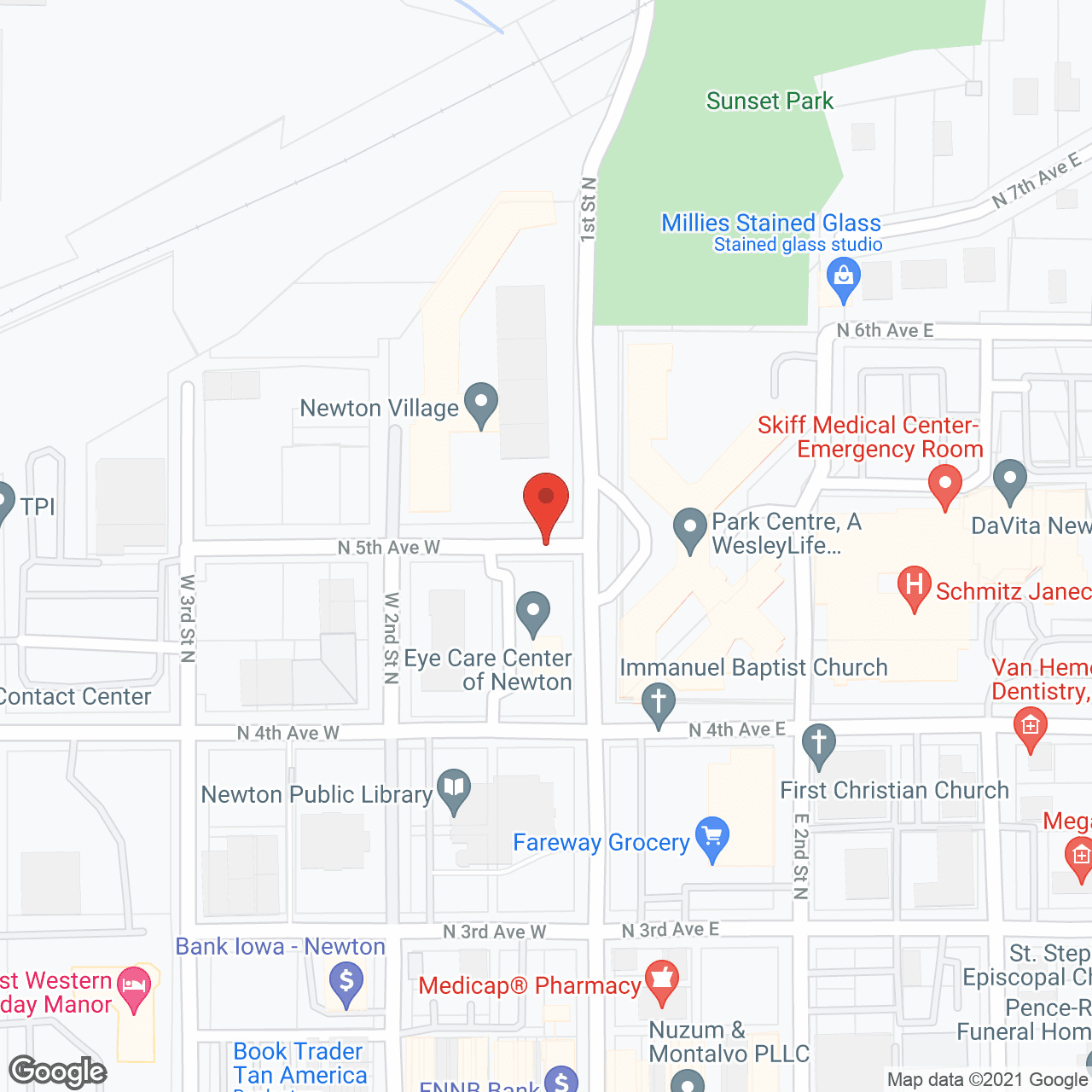 Newton Village in google map