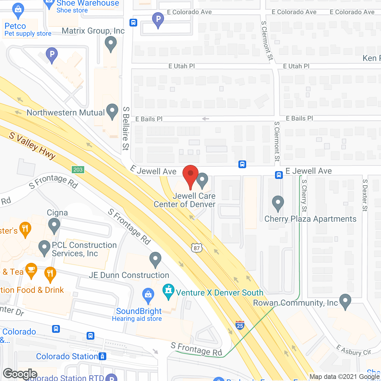 Red Rocks Healthcare Center/Mariner in google map