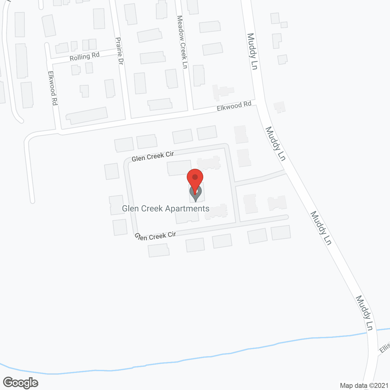 Glen Creek in google map