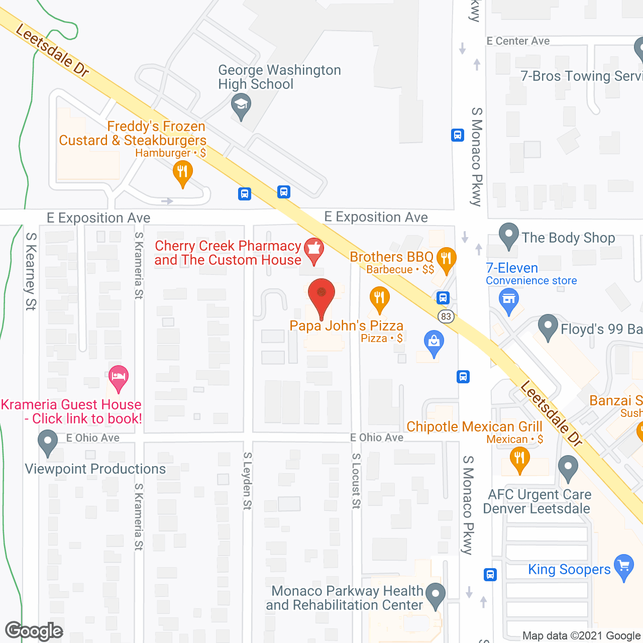 Berkley Manor Care Center in google map