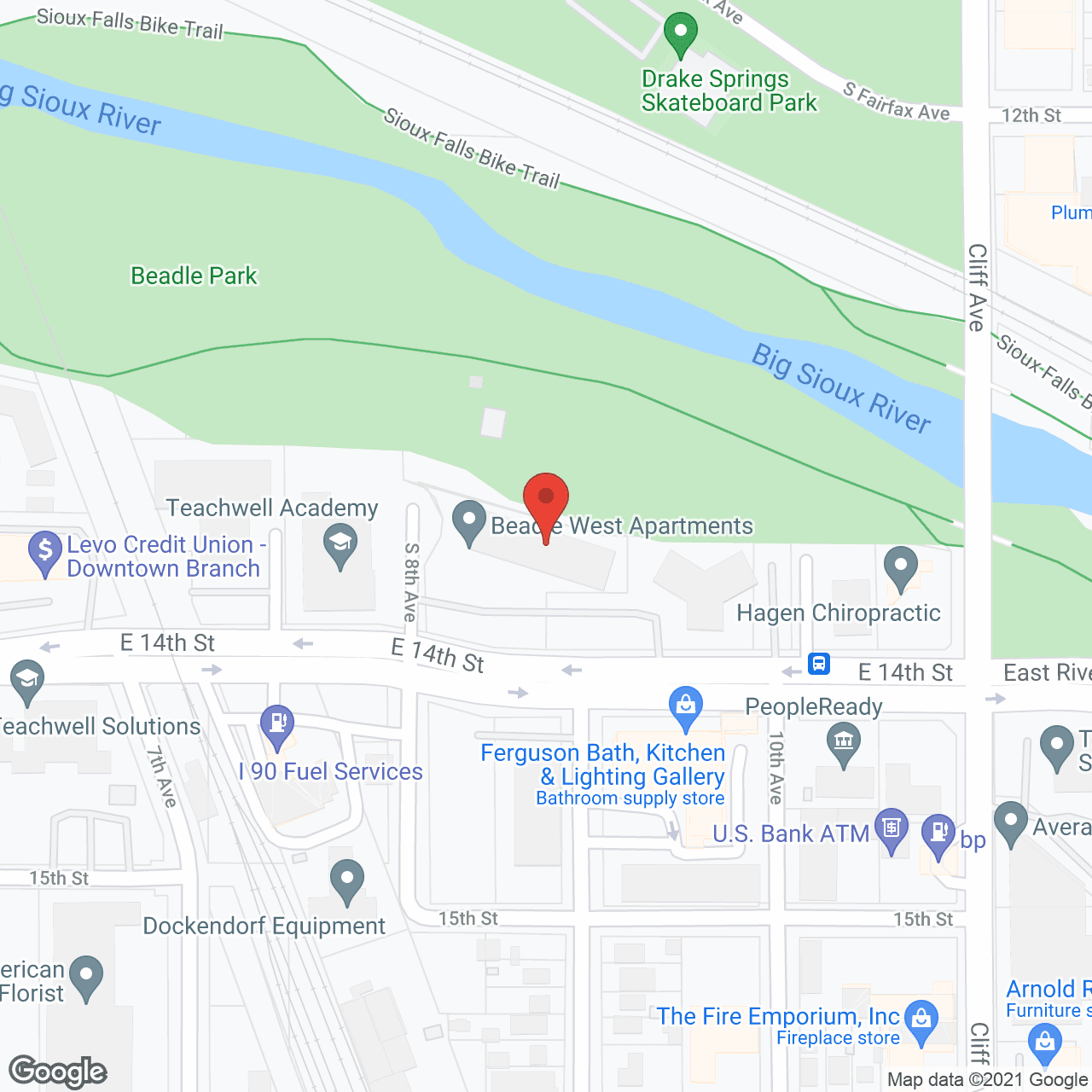 Beadle in google map