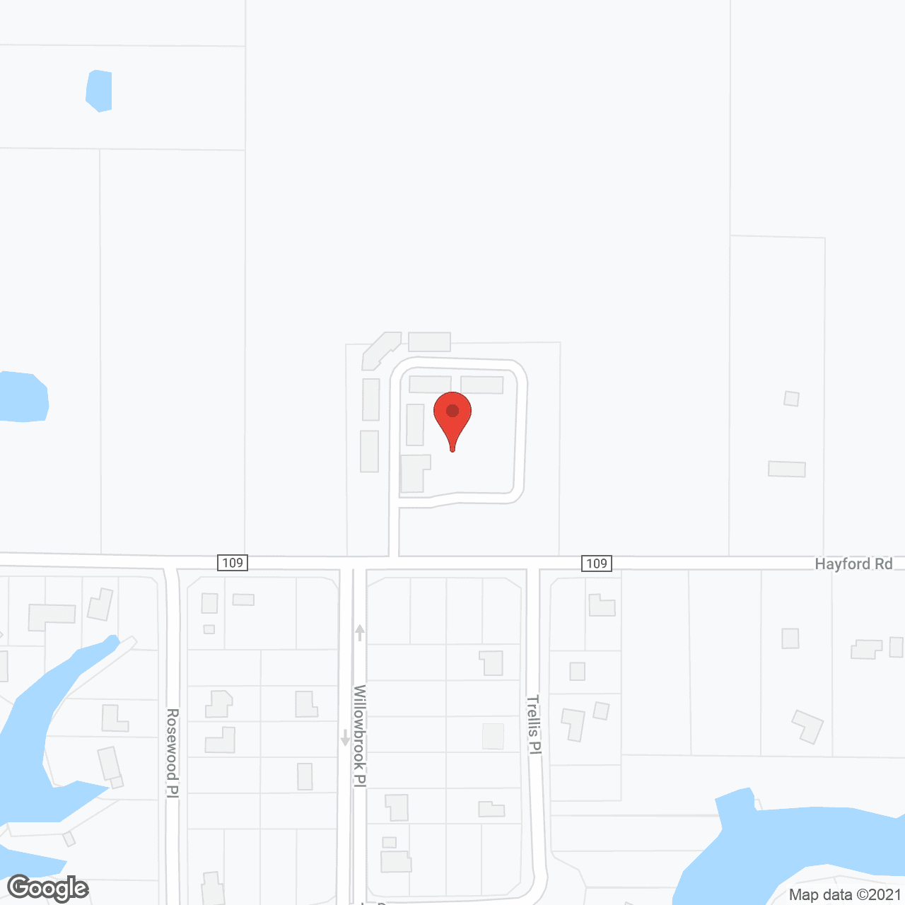 Shoreside Retirement Village in google map