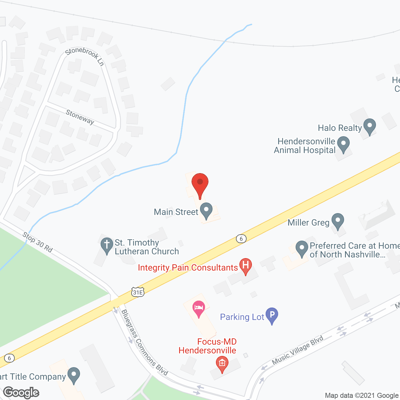 Legacy Village of Hendersonville in google map
