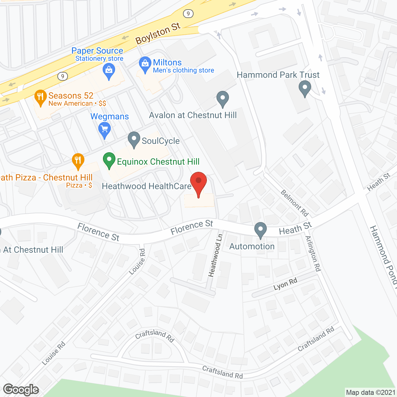 Golden Living Center Chestnut Hill DUPLICATE in google map