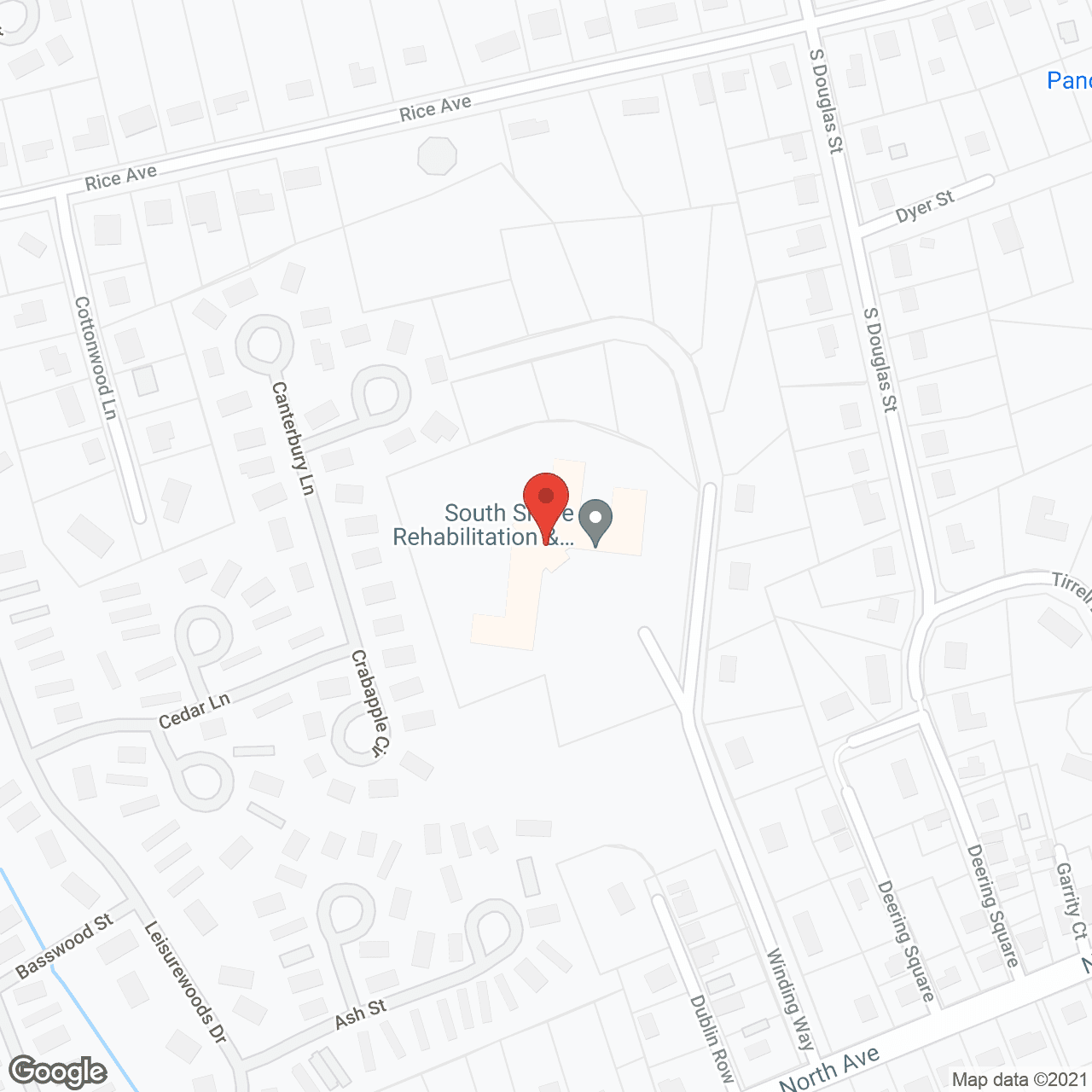 South Shore Rehabilitation and Skilled Care Center in google map