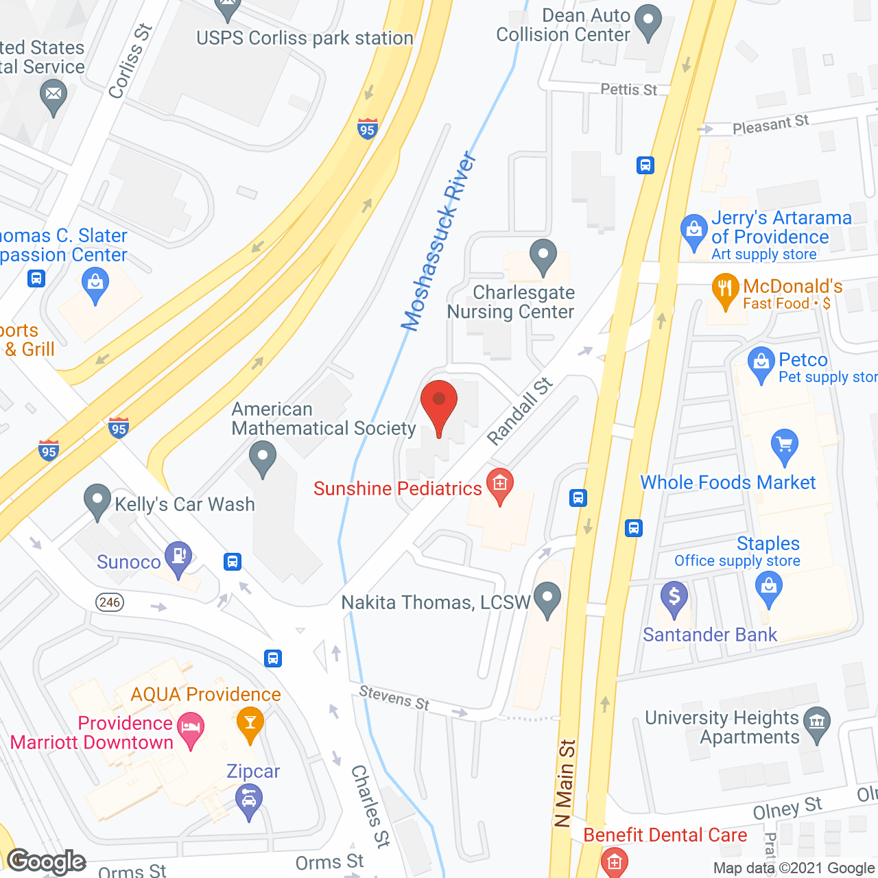Charlesgate South in google map