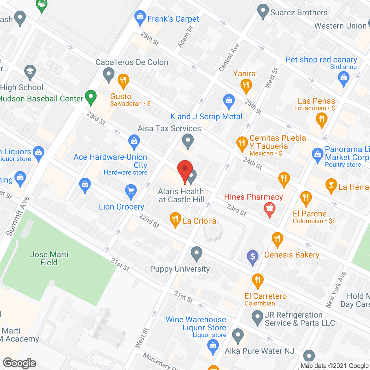 Castle Hill Health Care Center in google map