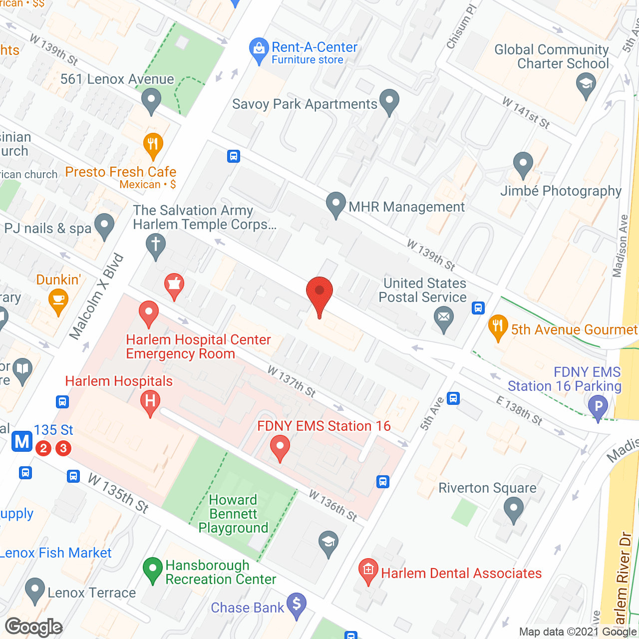 Greater Harlem Nursing Home in google map