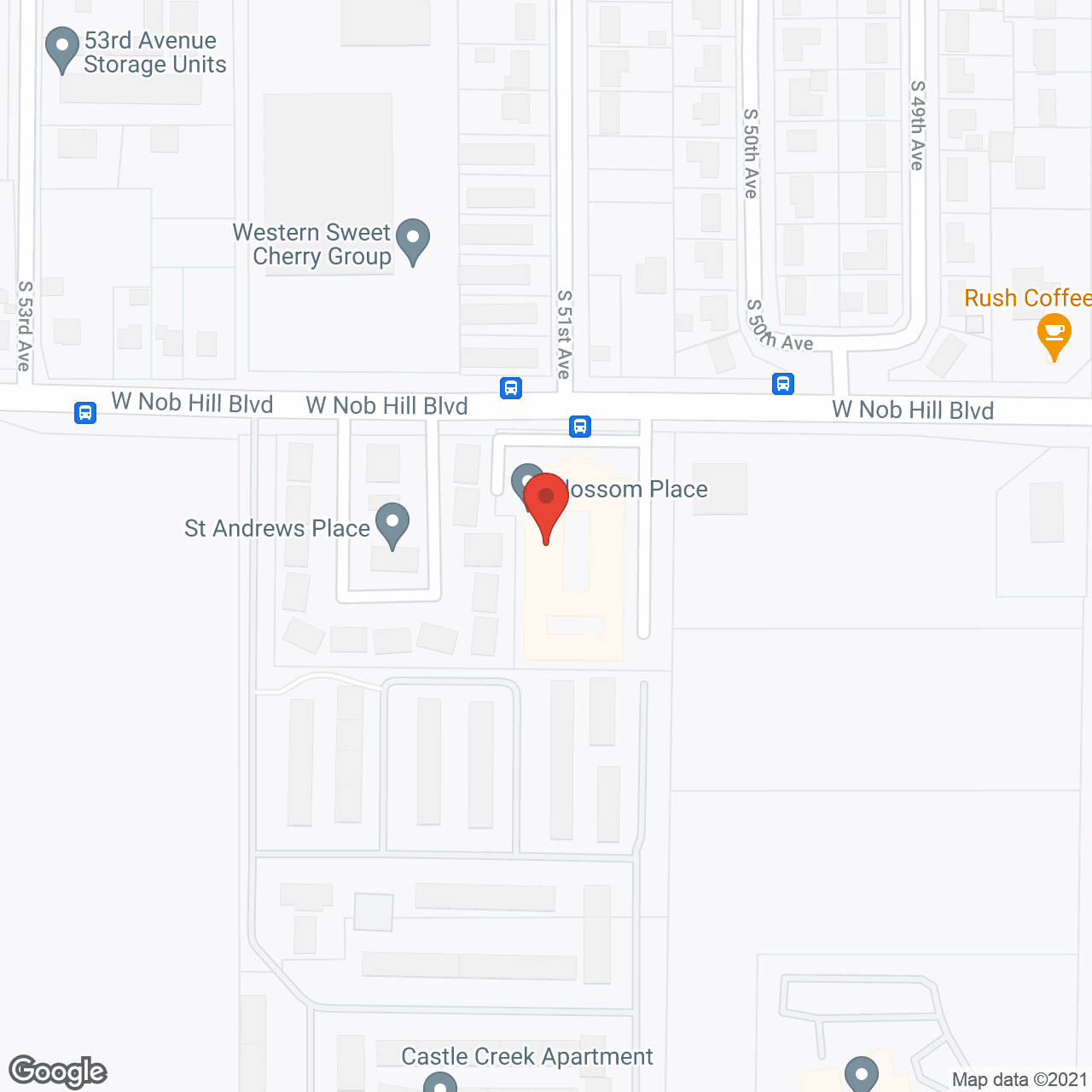 Avista Yakima in google map