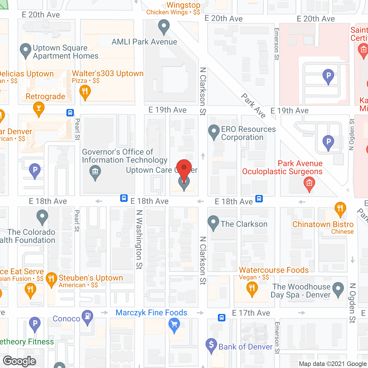 Uptown Health Care Ctr in google map