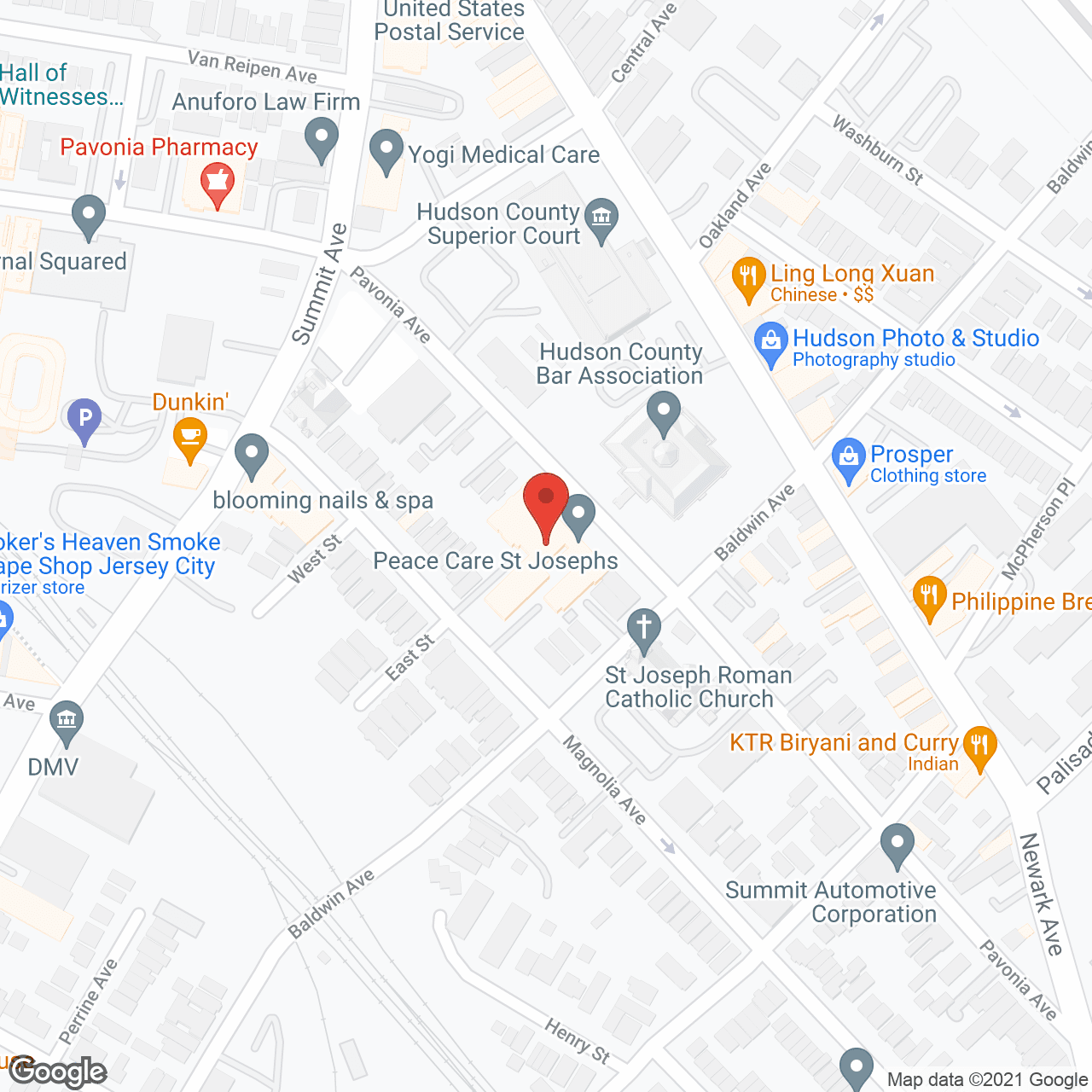 Cusak Care Center at St Joseph's Home For the Blind in google map