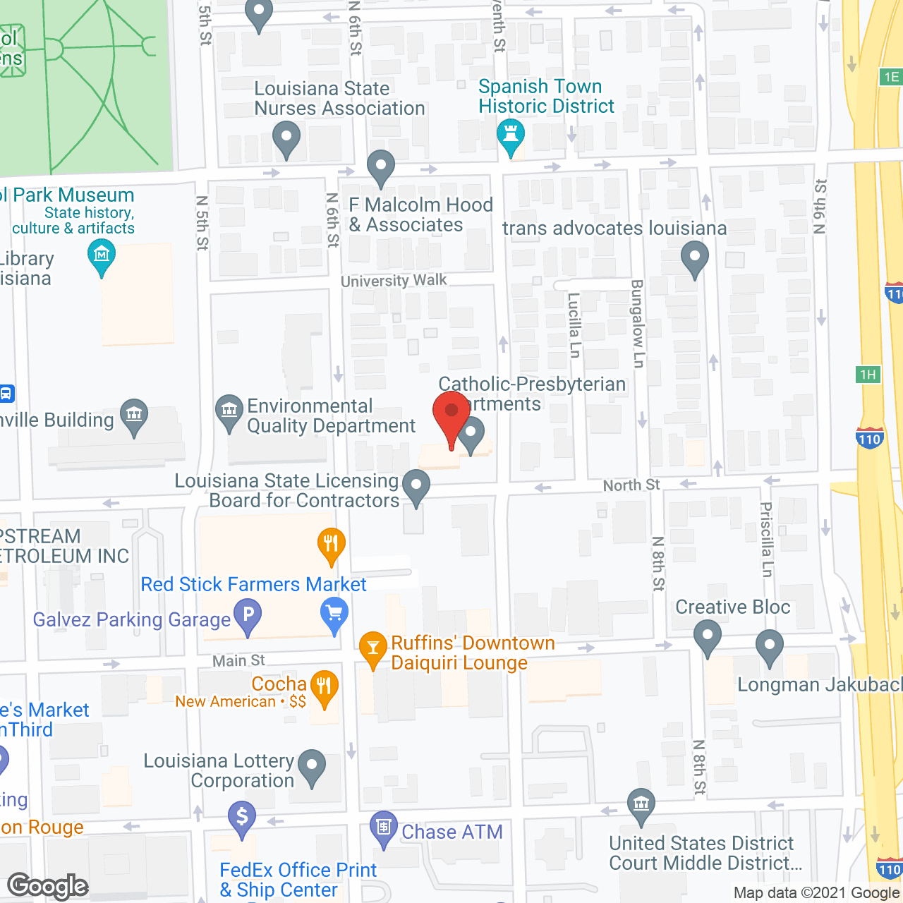 Catholic-Presbyterian Apt in google map