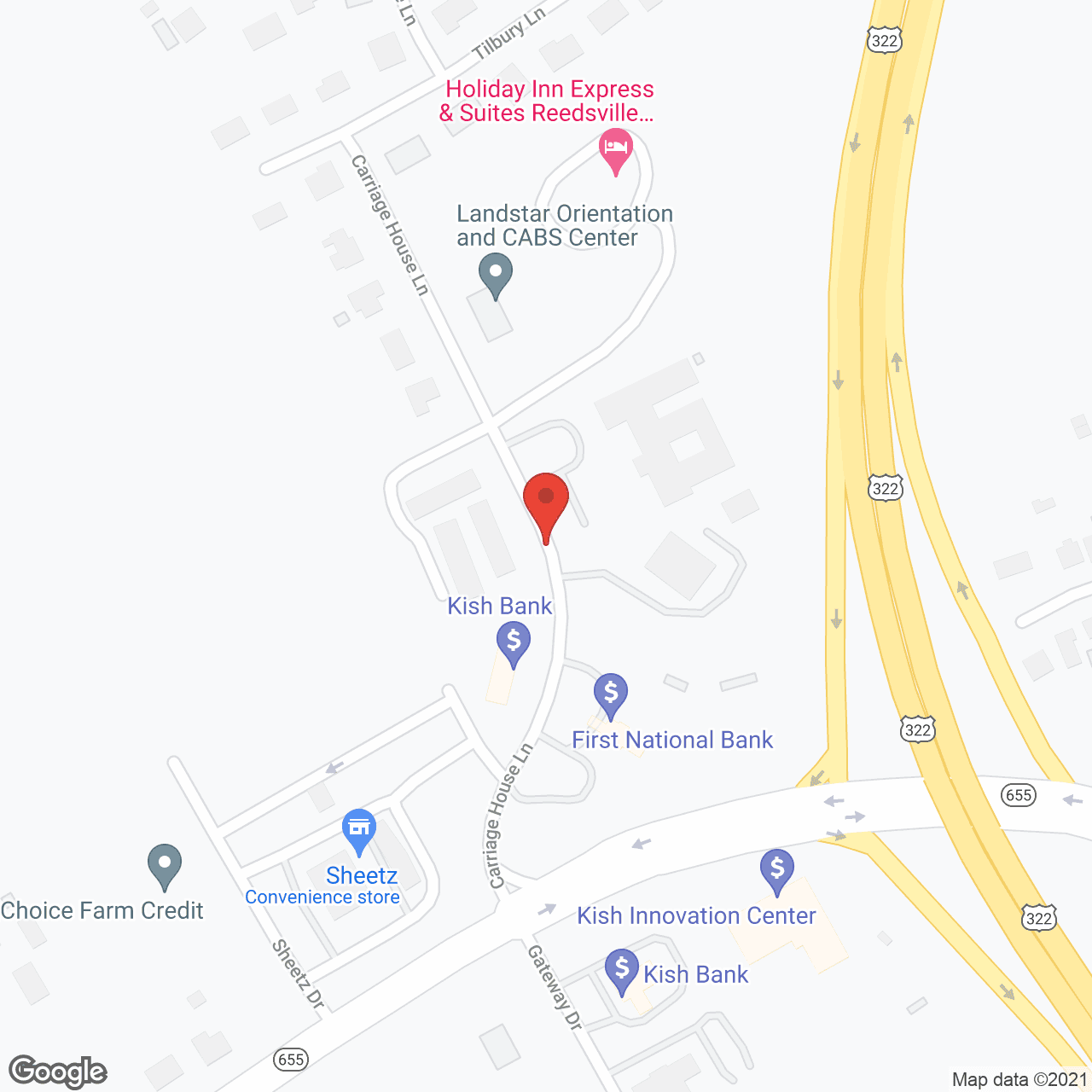 Celebration Villa of Reedsville in google map