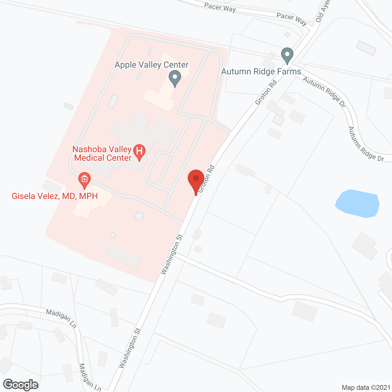 Apple Valley Center in google map
