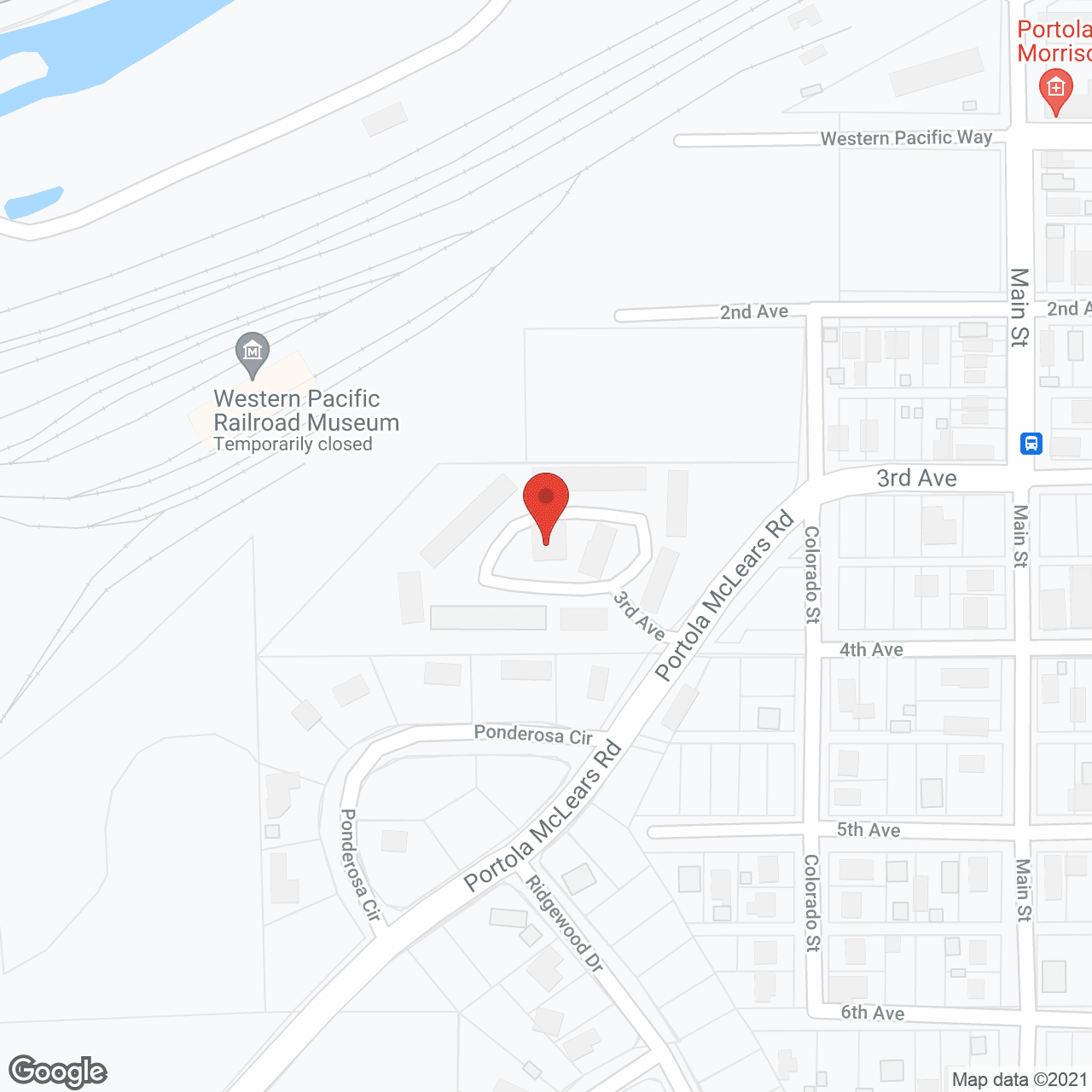 Portola Senior Apartments in google map