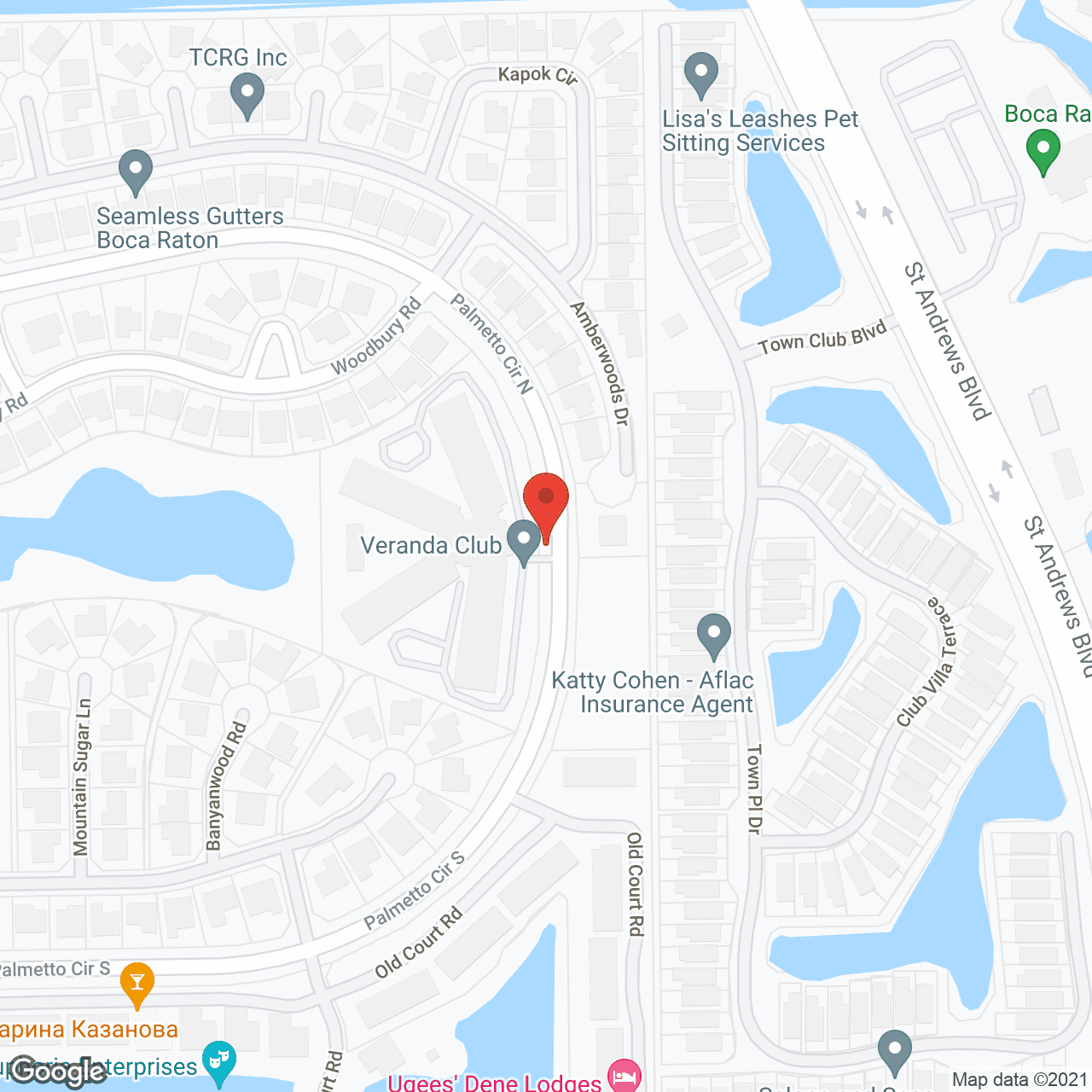 Veranda Club in google map