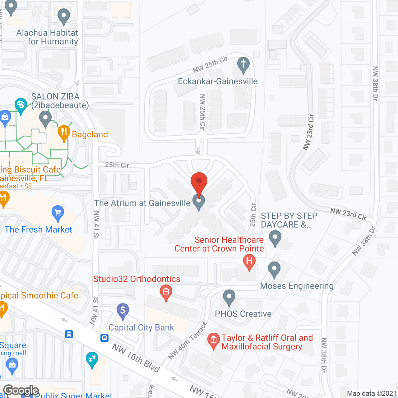 Holiday Atrium at Gainesville in google map